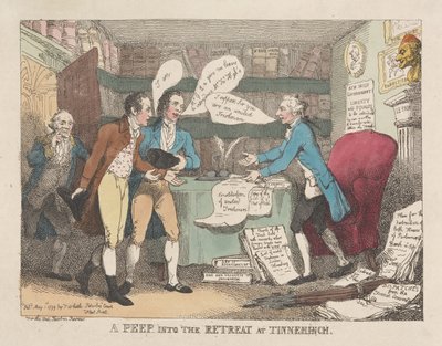 Un aperçu de la retraite à Tinnehinch - Thomas Rowlandson