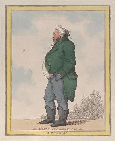 Portrait de George, 3e comte de Pomfret, 26 février 1812 - Thomas Rowlandson