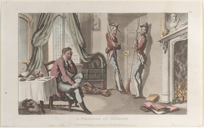Un prisonnier à Avignon, du Journal des voyages sentimentaux dans les provinces du sud - Thomas Rowlandson