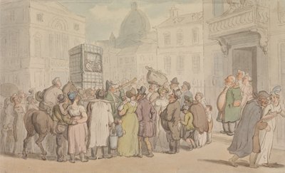 Un spectacle de marionnettes « Punch et Judy » - Thomas Rowlandson