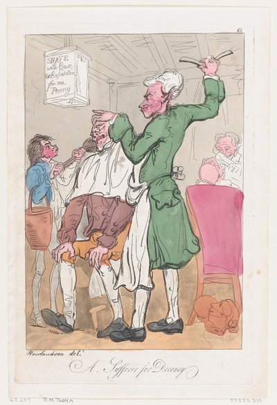 Un souffrant pour la décence, 20 juin 1789 - Thomas Rowlandson