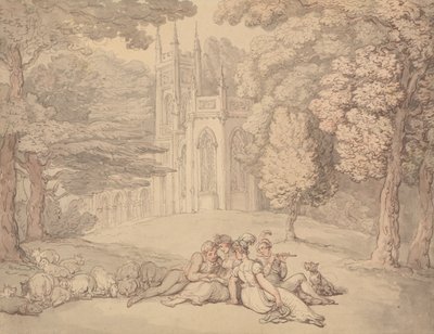 Une idylle estivale - Thomas Rowlandson