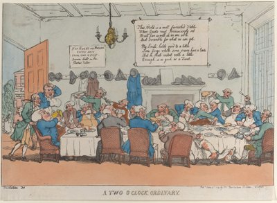 Un Ordinaire de Deux Heures, 4 juin 1811 - Thomas Rowlandson