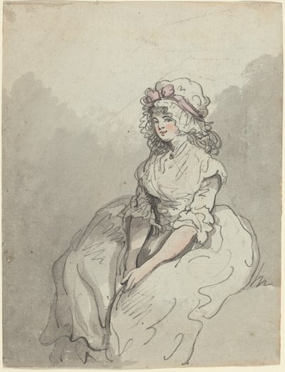 Une jeune beauté anglaise - Thomas Rowlandson
