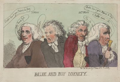 Fidélité à Blue et Buf - Thomas Rowlandson