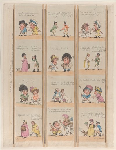 Bordures pour pièces, Extravaganzas Planche 6, 2 mai 1799 - Thomas Rowlandson