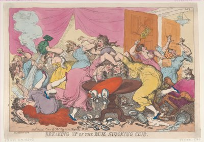 Dissolution du club des bas bleus, 1er mars 1815 - Thomas Rowlandson