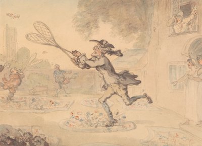 Chasse aux papillons - Thomas Rowlandson