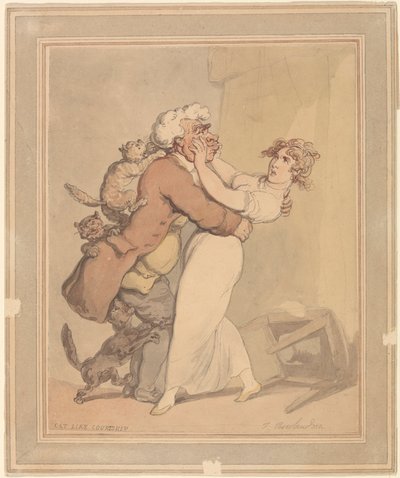 Cour amoureuse féline - Thomas Rowlandson