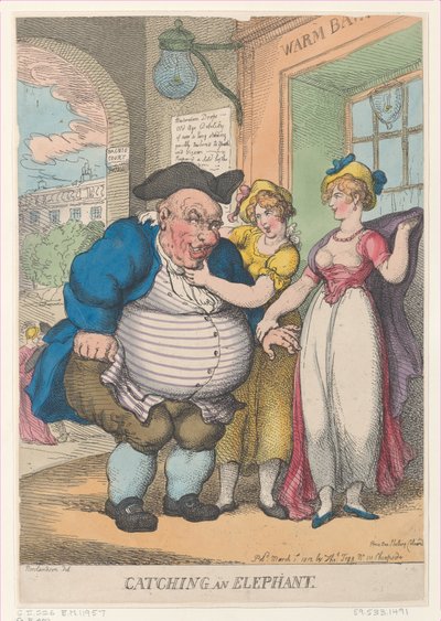 Attraper un éléphant, 1er mars 1812 - Thomas Rowlandson