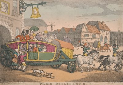 Coaching : Paris Diligence - Thomas Rowlandson