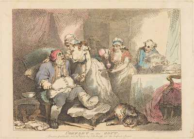 Le confort en cas de goutte - Thomas Rowlandson