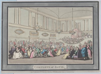 Les conforts de Bath, Planche 10, 6 janvier 1798 - Thomas Rowlandson