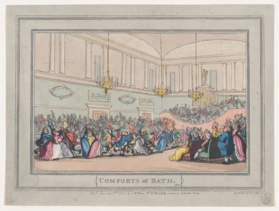 Les Conforts de Bath, Planche 10, 6 janvier 1798 - Thomas Rowlandson