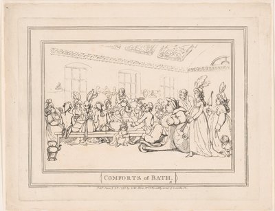 Les plaisirs du bain, planche 11 - Thomas Rowlandson