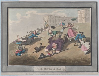 Les Conforts de Bath, Planche 12, 6 janvier 1798 - Thomas Rowlandson