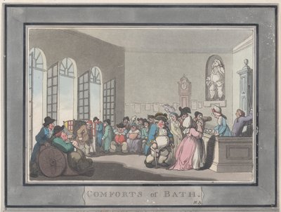 Les conforts de Bath, Planche 3, 6 janvier 1798 - Thomas Rowlandson