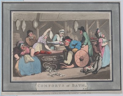 Les Conforts de Bath, Planche 4, 6 janvier 1798 - Thomas Rowlandson