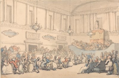 Les plaisirs du bain : le bal - Thomas Rowlandson