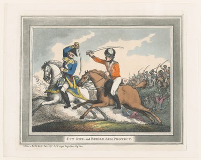 Couper un et protéger le bras de bride, 1er septembre 1798 - Thomas Rowlandson