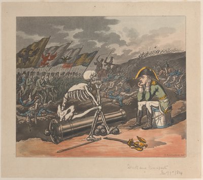 La mort et Bonaparte, les deux rois de la terreur - Thomas Rowlandson