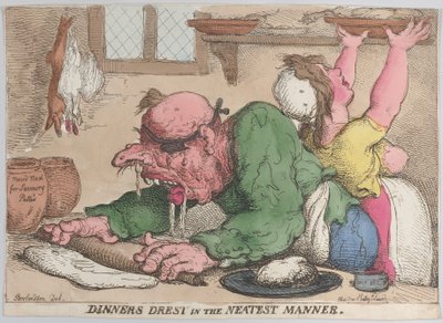 Dîners préparés de la manière la plus soignée, octobre 1811 - Thomas Rowlandson