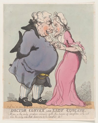 Docteur Convex et Dame Concave - Thomas Rowlandson