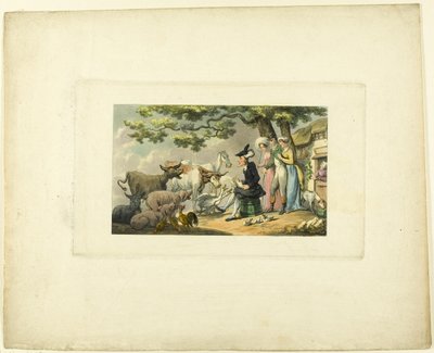 Le Docteur Syntax dessinant d