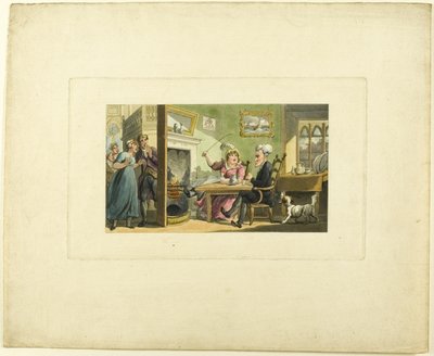 Le Docteur Syntax de retour de son tour, du Tour du Docteur Syntax - Thomas Rowlandson
