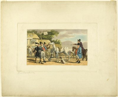 Le docteur Syntax vend Grizzle, de Le Tour du docteur Syntax - Thomas Rowlandson
