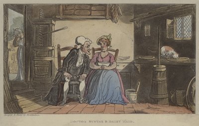 Docteur Syntax et la laitière - Thomas Rowlandson