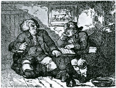 Dr Johnson et James Boswell se remettant d