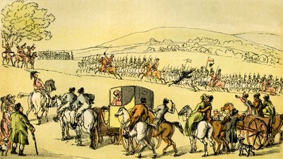 Le Dr Syntax à une revue - Thomas Rowlandson