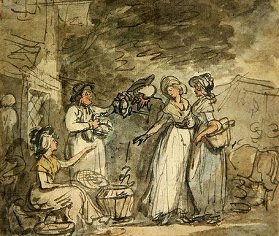 Le Dr Syntax marchandant des canards - Thomas Rowlandson