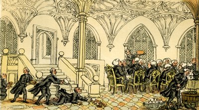 Le Dr Syntax diverti au collège - Thomas Rowlandson