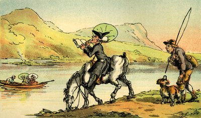Le Dr Syntax dessinant le lac - Thomas Rowlandson