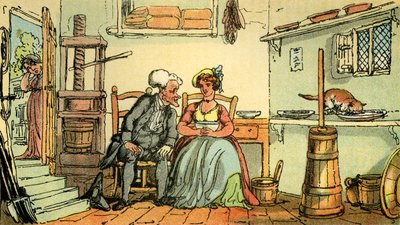 Le Dr Syntax avec la laitière - Thomas Rowlandson