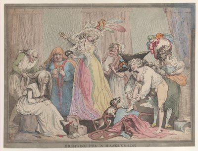 Préparation pour un bal masqué - Thomas Rowlandson
