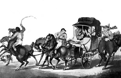 Voyage en Angleterre, ou la première étape depuis Douvres, 1785 - Thomas Rowlandson