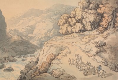Les chutes de la rivière Conwy, au nord du Pays de Galles - Thomas Rowlandson