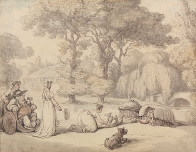 Nourrir les canetons - Thomas Rowlandson