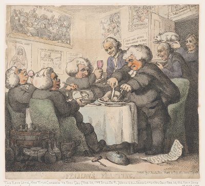 Le festin des boursiers - Thomas Rowlandson