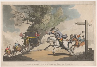Affection filiale, ou un voyage à Gretna Green - Thomas Rowlandson