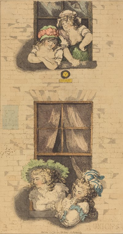 Premier et deuxième étage, publié en 1791 - Thomas Rowlandson