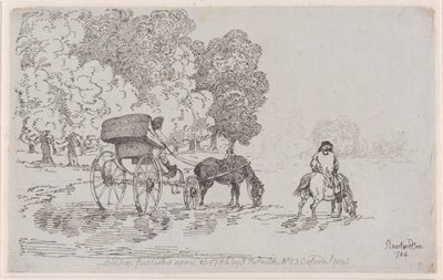 Chaise à quatre roues - Thomas Rowlandson