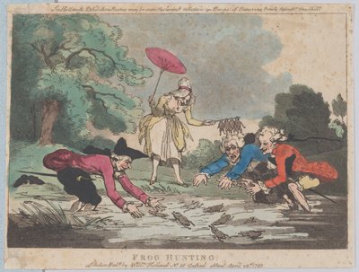 Chasse à la grenouille - Thomas Rowlandson