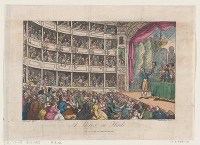 Frontispice, de A Lecture on Heads par George Alexander Stevens, avril 1808 - Thomas Rowlandson