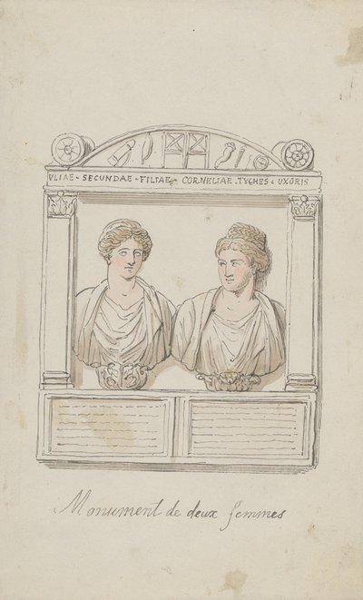 Autel funéraire de Julia Secunda et Cornelia Tyché - Thomas Rowlandson