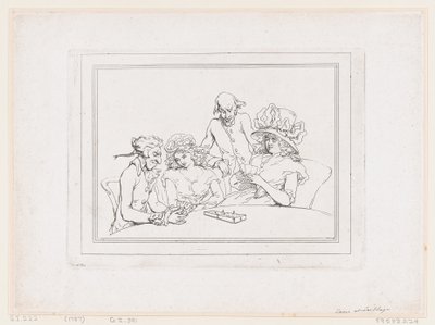 Partie de cribbage - Thomas Rowlandson