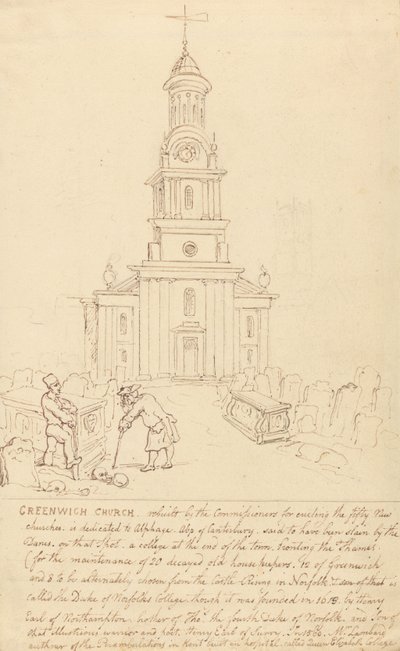 Église de Greenwich - Thomas Rowlandson
